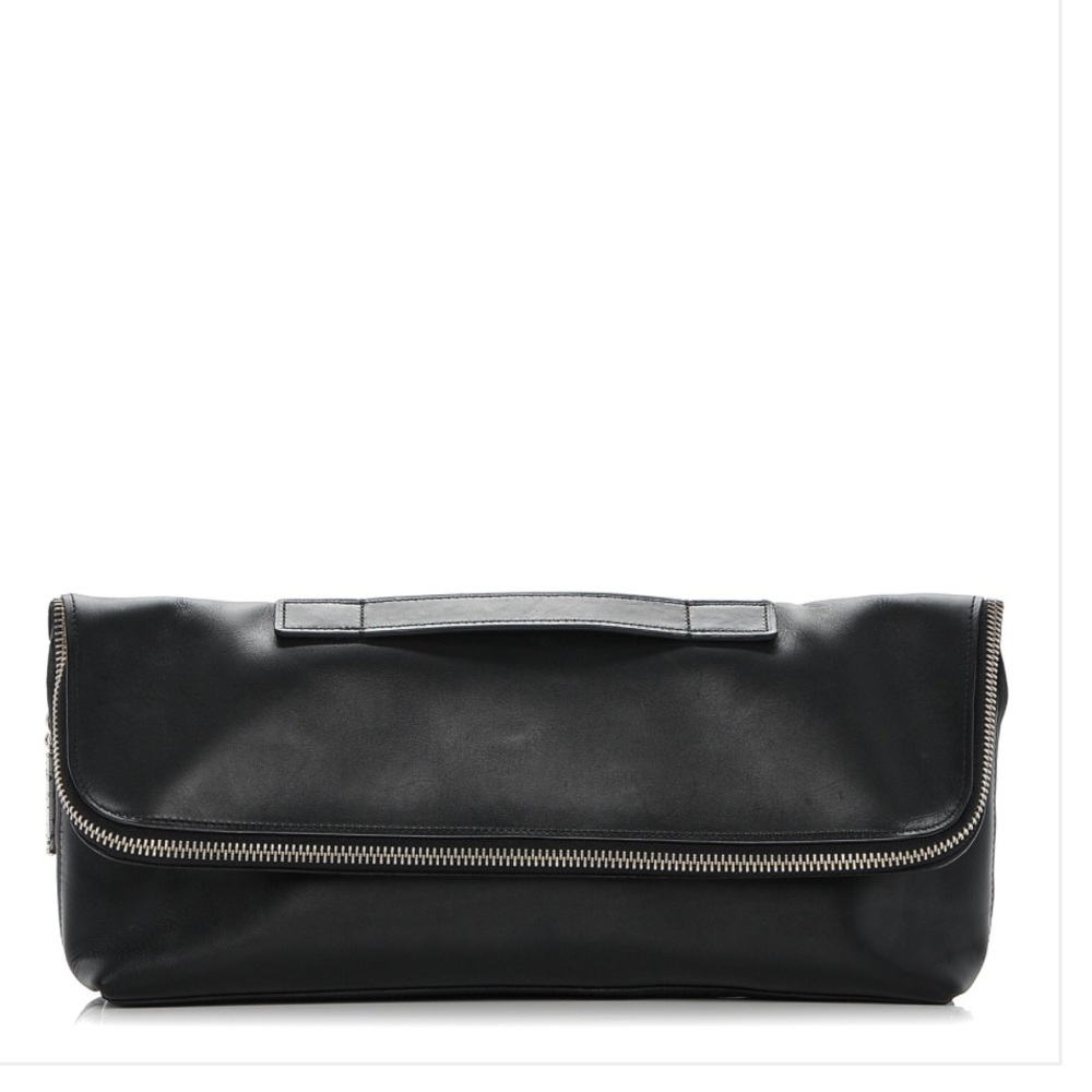 3.1 Philip Lim Calfskin Minute Clutch Black Bag